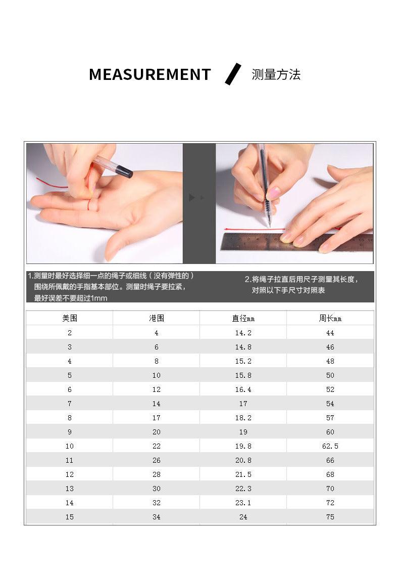 B廠-鏤空開口戒指鈦鋼18k金素戒小仙女氣質個性不對稱不掉色小眾設計「A525」23.08-1 - 安蘋飾品批發