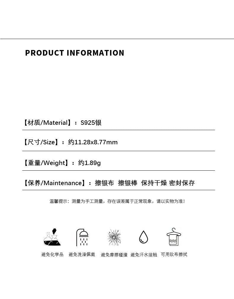 D廠-S925純銀蝴蝶結鈴蘭花螺絲耳環小眾甜美少女感精緻氣質耳飾品「YC9244E」23.11-4 - 安蘋飾品批發