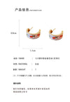 A廠-銀針滴油鬱金香花朵耳環法式文藝復古耳環氣質優雅耳飾工廠批發「E8321」24.03-2 - 安蘋飾品批發