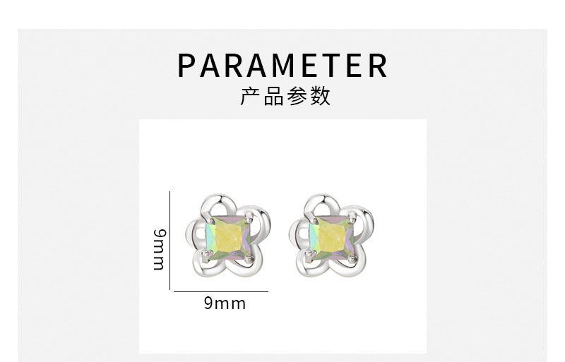 D廠-S999足銀花朵耳環超閃耳飾女輕奢高級感小巧精緻簡約小眾設計「YC8926E」23.11-2 - 安蘋飾品批發