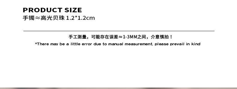 B廠-歐美時尚潮流輕奢通勤小眾ins珍珠開口設計手鐲鈦鋼不對稱鐲子女「Z193」23.08-4 - 安蘋飾品批發