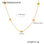 B廠-唯美小眾8字鑲鋯石超閃雙層鎖骨項鍊手鍊不鏽鋼PVD電鍍保色「TXP162-TXE162-P1976」24.10-4