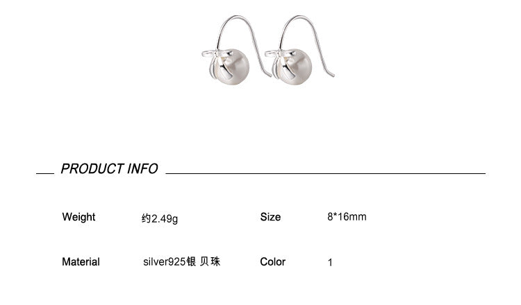C廠-925純銀珍珠耳釘女ins韓版麗人OL氣質精緻蝴蝶結耳飾品高質量批發「EH-1721」24.12-3