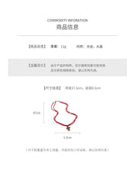 A廠-新中式滴油金屬財神水晶項鍊國潮時尚鎖骨鏈復古氣質項鍊「N5279」24.01-4 - 安蘋飾品批發