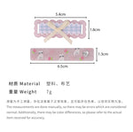 E廠-童話樂園 絲帶蝴蝶結格紋髮夾甜美側邊夾瀏海夾少女夾子頭飾髮飾「25240」24.04-3