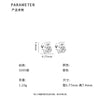 D廠-S999足銀新中式福字螺絲耳環女國風漢字設計感養耳洞耳飾「YC9926E」24.04-2