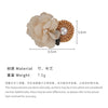 E廠-度假風氛圍感頭飾花朵竹編手工幾何鴨嘴夾瀏海髮夾側邊夾拍照配飾「25595」24.06-3