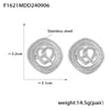 B廠-復古肌理愛心扭扭結耳環歐美小眾設計感新款鏤空不鏽鋼輕奢耳釘「F1621」24.09-3