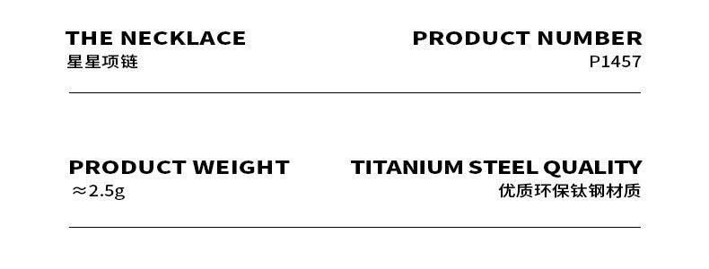 B廠-星星流蘇簡約百搭甜美項鍊小眾設計感仙女氣質韓版時尚個性鎖骨鏈「P1457」23.05-3 - 安蘋飾品批發