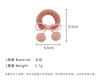 E廠-莓粉色系！羊羔毛球球櫻桃髮繩可愛少女蝴蝶結髮圈丸子頭髮飾品「24097」23.09-2 - 安蘋飾品批發