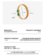 B廠-歐美新款時尚高級感鈦鋼鍍金開口可調節羅馬數字手鐲復古個性飾品「Z316」23.12-5 - 安蘋飾品批發