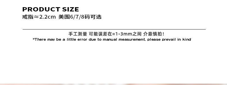 B廠-法式復古雙面鈦鋼砝碼彩軸鑲鑽戒指18k金小眾設計個性氣質指環女「A540」23.09-2 - 安蘋飾品批發