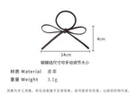 E廠-韓國博主同款美拉德pu皮質蝴蝶結髮繩女ins扎髮馬尾髮圈皮筋髮飾「24482」23.11-3 - 安蘋飾品批發