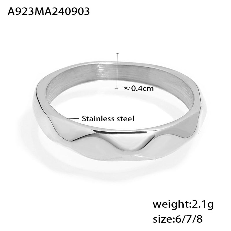 B廠-跨境新款素圈戒指 ins風簡約疊戴鑲鑽指環rings女式飾品配飾批發「A818-A922」24.09-2