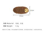 E廠-秋冬新款純色橢圓毛呢碎髮瀏海夾髮夾金標頭飾復古側邊夾小髮夾「24650」23.12-3 - 安蘋飾品批發