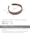 E廠-經典復古純色毛線髮箍小眾百搭通勤針織洗臉寬邊頭箍高顱頂頭飾女「26218」24.11-1
