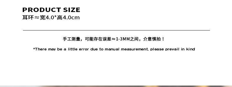 B廠-港風復古大圈圈個性甜妹耳環鈦鋼18k金不掉色小眾設計氣質耳飾女「F1170」23.10-1 - 安蘋飾品批發