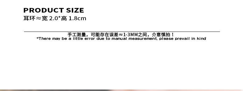 B廠-多巴胺多彩彩軸滴油琺瑯個性氣質耳環時尚復古彩色耳飾鈦鋼不鏽鋼「F964」23.08-3 - 安蘋飾品批發