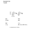 D廠-S999足銀精美花朵圓圈耳環女小眾設計感螺絲款防掉耳飾「YC9640E」24.03-4 - 安蘋飾品批發