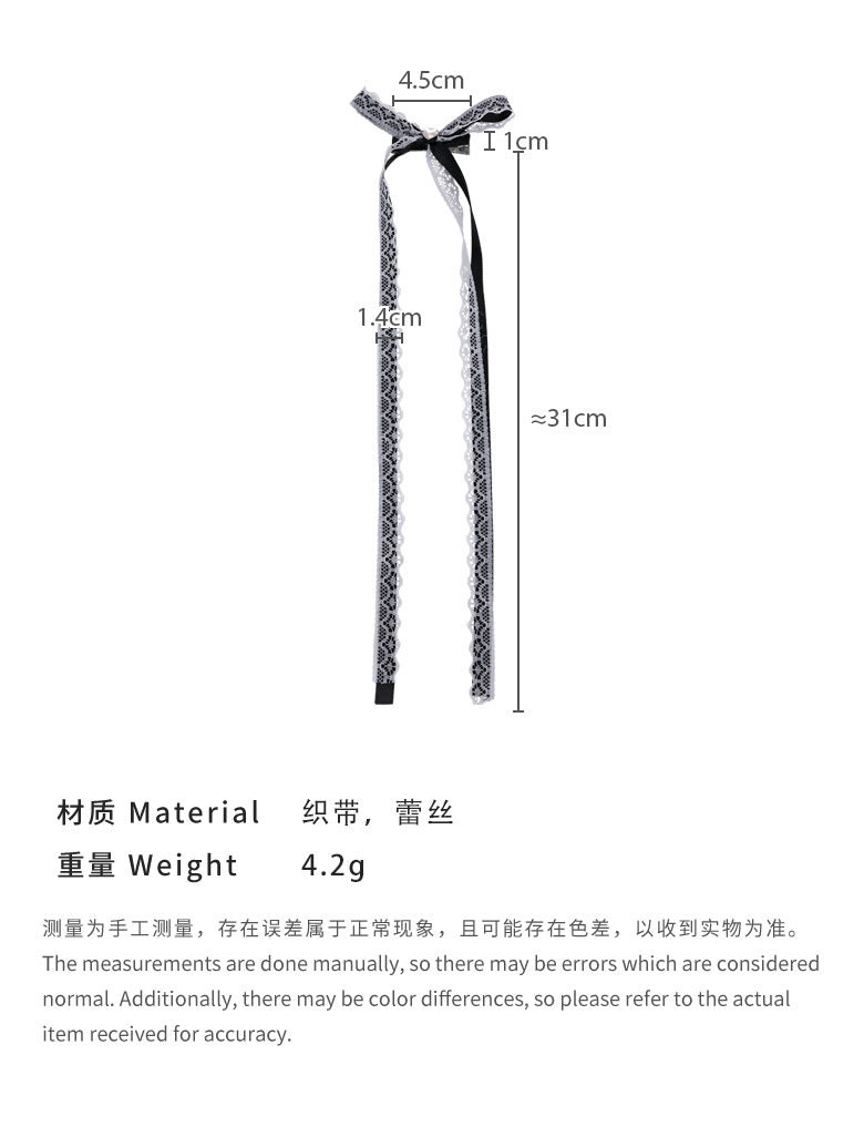 E廠-可鹽可甜~芭蕾風絲帶綁髮愛心水鑽蝴蝶結髮夾2024新款鴨嘴夾頭飾「25629」24.06-4