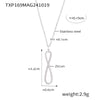 B廠-歐美INS風8字CNC鋯石長條雙層項鍊小眾手鍊不鏽鋼首飾套裝「TXP169-TXE169-P344」24.10-4