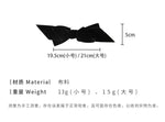 E廠-法式復古絲絨蝴蝶結髮夾甜美氣質優雅黑色絨面彈簧夾後腦勺髮飾「24260」23.10-2 - 安蘋飾品批發