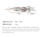 E廠-甜酷銀色水鑽蝴蝶結髮夾掰掰夾女2024新款韓國少女瀏海夾bb夾頭飾「25341」24.05-1