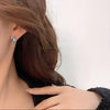A廠-甜酷風925銀針不對稱玻璃貓眼石芒星耳釘個性氣質ins耳環「1655」23.01-1 - 安蘋飾品批發
