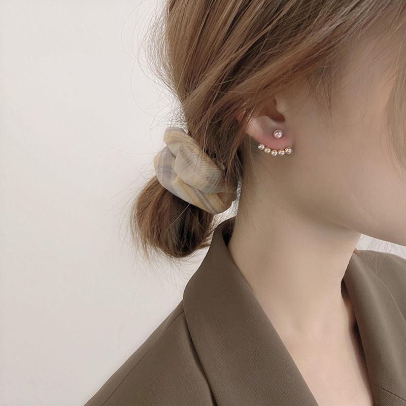A廠-925銀針安娜同款韓版東大門珍珠耳釘一款兩戴耳飾 耳環高質量「903-904」23.02-3 - 安蘋飾品批發