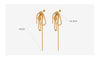 B廠-新款韓國女士鏈式耳環鈦鋼鍍金鍊珠流蘇吊墜耳釘多戴時尚氣質耳飾「F404」23.03-4 - 安蘋飾品批發
