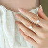 B廠-精緻小巧玫瑰色指環仿珍珠溫婉怡人氣質玫瑰金戒指唯美高級感手飾「A023」23.02-2 - 安蘋飾品批發