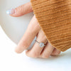 B廠-歐美復古風小眾設計感方塊鋯石黃銅材質戒指獨特個性潮流開口指環「A441」23.03-1 - 安蘋飾品批發