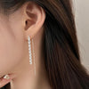 D廠-S925純銀ins鳳尾耳線新款設計感長款女耳飾「YC7512E」23.01-2 - 安蘋飾品批發
