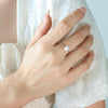 B廠-精緻小巧玫瑰色指環仿珍珠溫婉怡人氣質玫瑰金戒指唯美高級感手飾「A023」23.02-2 - 安蘋飾品批發