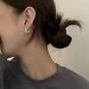 C廠-高級感小眾麻花紋理耳環925銀針簡約百搭圓圈耳飾品氣質女生「EH-1974」23.01-1 - 安蘋飾品批發